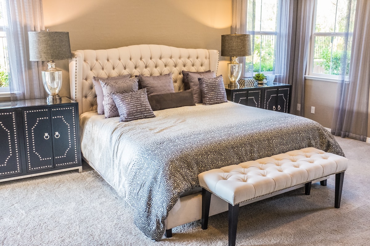 Bedroom interior at Cliffside Sanctuary